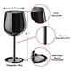 thumbnail image 5 of Juego de 4 copas de vino de acero inoxidable WOTOR, 530 ml, color negro, 5 of 6