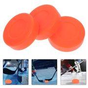 BESTSKY Hardness adjustable matte surface PVC flat hockey ball 3pcs (orange)