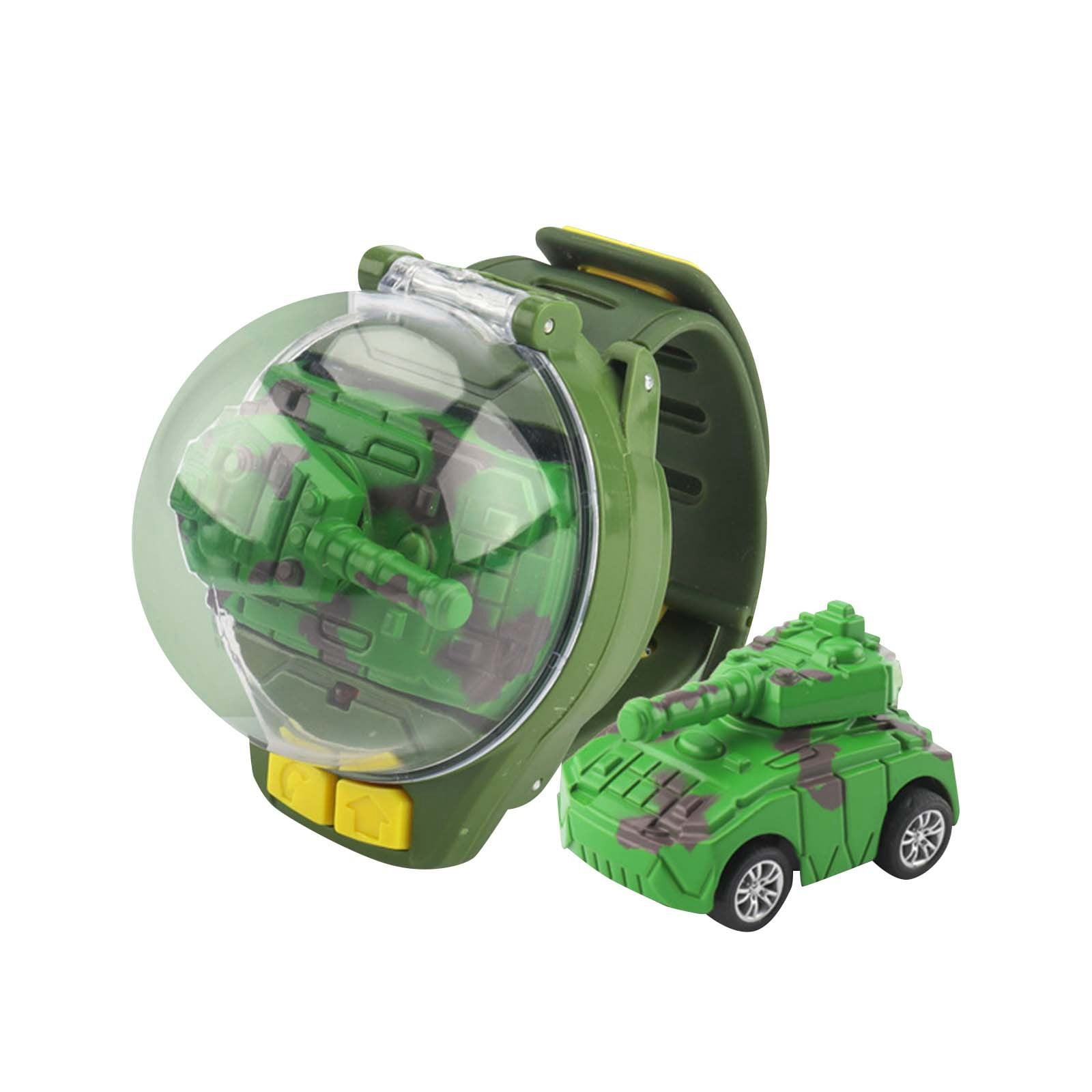 Char Miniature Télécommandé - Jouet Réaliste Pour Enfants - Télécommande Sans Fil, Tourelle Réglable - Pour Intérieur Et Extérieur