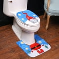 thumbnail image 4 of Mdesiwst 1set Christmas Decor Toilet Seat Cover, Xmas Bathroom Sets for Home Travel, 4 of 8