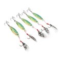 thumbnail image 1 of Señuelo de pesca Artificial, cebo de pesca realista con anzuelo triple para agua salada, Esmeralda de agua dulce, 5 uds., 1 of 12