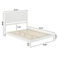 thumbnail image 5 of AFI Nantucket Queen Low Profile Wood Platform Bed Frame with Cottage Headboard, White, 5 of 7