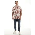 thumbnail image 4 of Frontier Threads Mens Short Sleeve Palm Leaf Print Buttondown Shirt, 4 of 4