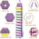 thumbnail image 3 of T-shirt storage bag storage hanger 24 compartments, purple, 3 of 5