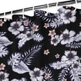 thumbnail image 3 of Metal Grommet Floral Shower Curtain Waterproof Bathroom Decor, 3 of 5