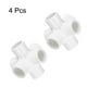 thumbnail image 3 of Conector de muebles Uxcell de 1" 6 vías, acoplamiento de tubería de grado de construcción, blanco, 3 of 7