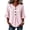 S-Pink-womens tops, variant on Hfnxid 3/4 Sleeve T Shirts for Women Loose Fit Striped Ruffle Shirt Button Up V Neck Blouses Dressy Casual Fall Clothes Black L