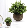 thumbnail image 2 of Artificial Potted Plants for Tabletop Decoration, Small Fake Flowers in Pots with Hemispherical Bonsai, Indoor Greenery for Home Office Desk Harlik, 2 of 9