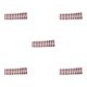 thumbnail image 2 of Vogacara 24 Uds uñas postizas forma de ataúd medio puntas de uñas brillantes herramientas de manicura pestañas adhesivas limas de dedos Type2 NO2, 2 of 6