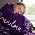 thumbnail image 3 of Manta Gilglimmer Grandma, 50 x 60 cm, franela, color morado, 3 of 7