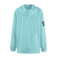 thumbnail image 5 of GIPQJK Men's Graphic Hoodies American Flag Print Hooded Sweatshirts Plus Size This We'll Defend Pullover Tops with Pockets,Sky Blue 5XL, 5 of 5