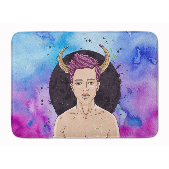 "Treasures Taurus Zodiac Sign Floor Mat, 19H x 27W, Multicolor" Caroline's Treasures BB7318RUG
