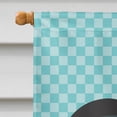 thumbnail image 3 of Caroline's Treasures BB8010CHF Dutch Bantam Chicken Blue Check Flag Canvas House Size , Large, multicolor, 3 of 4