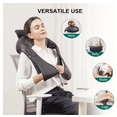 thumbnail image 3 of Shiatsu Neck and Shoulder Massager with Heat 16-Nodes 4D Deep Tissue Kneading Massager Massage Pillow Gifts for Men Women Family & Friends – BLACK, 3 of 9