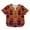Blue, variant on Toddler Boys Shirts & Tops Plaid Print V Neck Short Sleeve Classic Dashiki Casual Loose Pullover Tee Shirts Outwear,Beige,5-6 Years