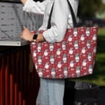 thumbnail image 7 of KLL Gnome And Snowflakes Print Large Beach Tote Bag Women Waterproof Sandproof Zipper Beach Tote Bag for Pool Gym Grocery Travel with Wet Pocket, 7 of 7