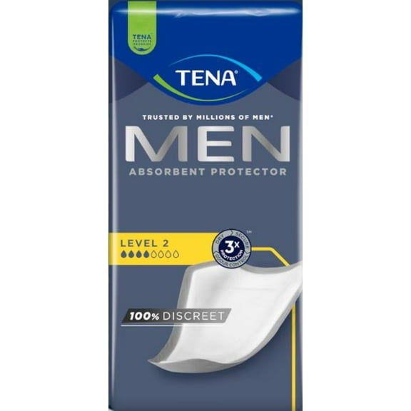 TENA Men Maximum Guard Incontinence Pad for Men, Maximum Absorbency, 20 count