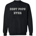 thumbnail image 2 of OXI Crewneck Sweatshirt - Best Pops Ever, Basic Casual Sweatshirts for Men's and Women Fleece Sweatshirt Long Sleeve - Black 3X-Large, 2 of 2