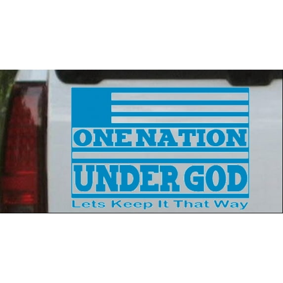 One Nation Under God Car or Truck Window Decal Sticker