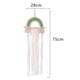 thumbnail image 2 of Laklulu - Soporte para moño de pelo trenzado con borlas de arcoíris, almacenamiento para pinzas para el pelo colgantes, decoración para dormitorio de niñas y bebés, 2 of 5