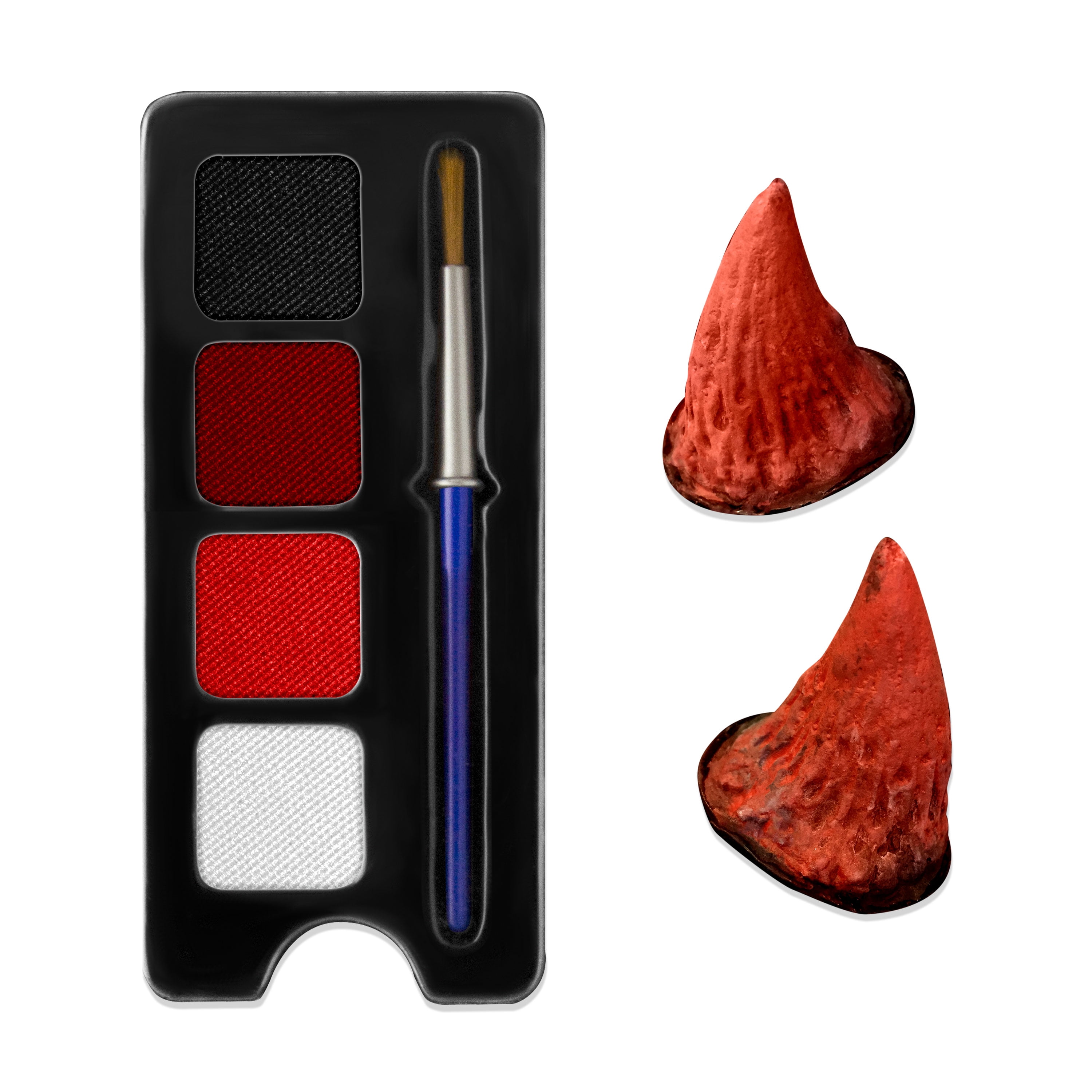 Woochie Morphlords Devil Costume Kit - Halloween Smudgeproof Make-Up Set with Devil Horns