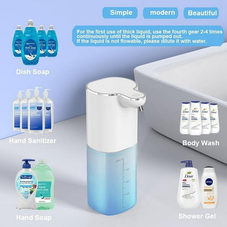 Automatic Soap Dispenser Kitchen Dish Bathroom Scrub Liquid Body