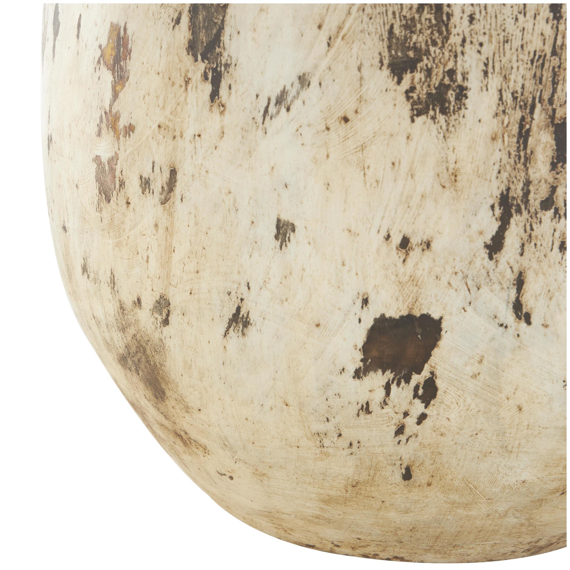 DecMode 20" Antique Style Distressed Brown Ceramic Vase