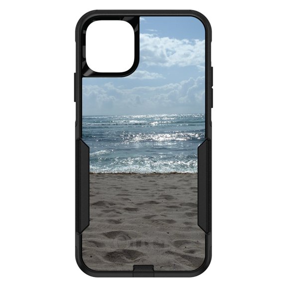 DistinctInk OtterBox Commuter Custom Case for Apple iPhone 15 (6.1" Screen) - Ocean Horizon Akumal Mexico - Slim Profile Design
