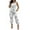 White, variant on PATLOLLAV Womens Jumpsuits Womens Overalls with Suspenders and Print Casual Jumpsuit
