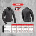 thumbnail image 3 of First Mfg Co - Wildside - Women's Motorcycle Biker Riding Black Purple Leather Jacket - Small, 3 of 5
