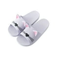 thumbnail image 2 of asdoklhq Womens Slip On Shoes Under $15,3D Men's Cartoon Cat Slippers Flat Couples Home Ladies Casual Female Shoes Women 's Footwear, 2 of 2
