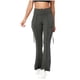 thumbnail image 2 of Pincandy Women's Solid Color High Waist Flared Yoga Pants - with Pockets, Casual Fit for Yoga & Daily Wear, 2 of 7