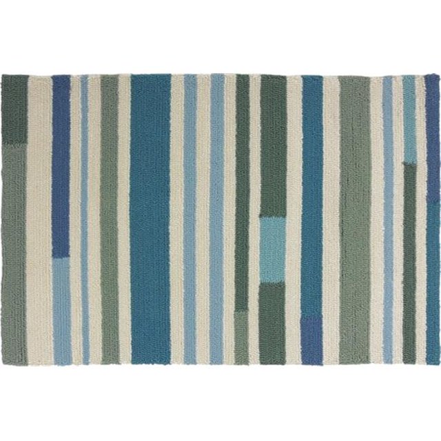 Homefires Rugs PP-PB062E Sea Breeze Stripes Area Rug - 5 x 7 ft.