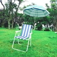 thumbnail image 3 of Foldable Beach Umbrella with Universal Clamp Adjustable Sun Protection Sun Shade, 3 of 10