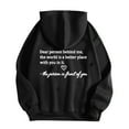 thumbnail image 1 of Rbaofujie Longues Longs Chandails pour Femmes Femme Mode Imprimé Col Rond Manches T-Shirt à Capuche Hauts Blouse Noir Chandail à Capuchon Lesté, 1 of 4