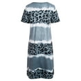 thumbnail image 4 of FASHIONWT Women Summer Code Size Sexy Leopard Print Casual Midi Dress, 4 of 5