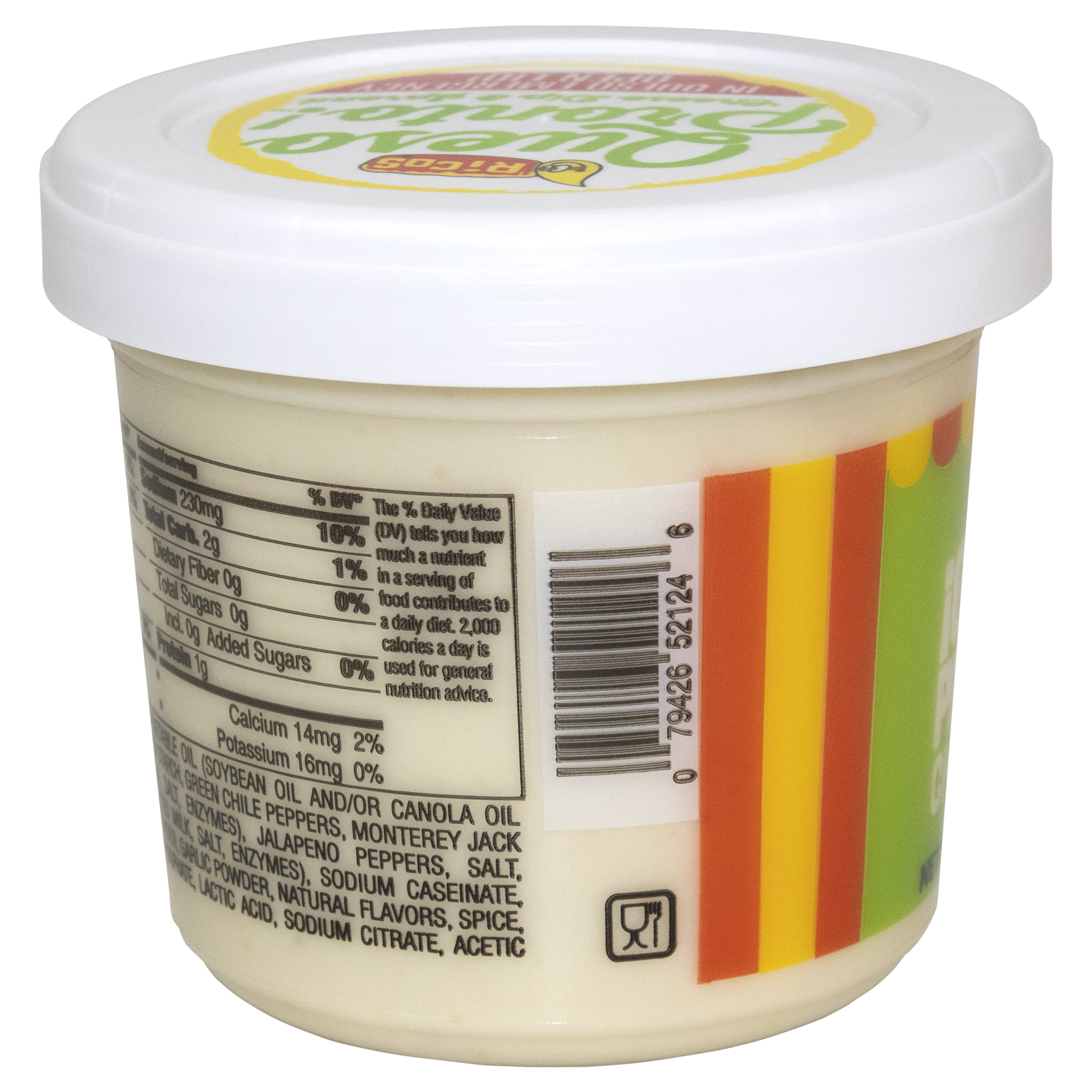 Ricos® Queso Pronto Mild Cheese Dip & Spread with Green Chiles, 15 oz, Tub, Shelf-Stable