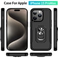 thumbnail image 6 of for iPhone 15 Pro Max Case,[Military-Grade Drop Protection] Shockproof Phone Case for iPhone 15 ProMax - Matte Black, 6 of 12