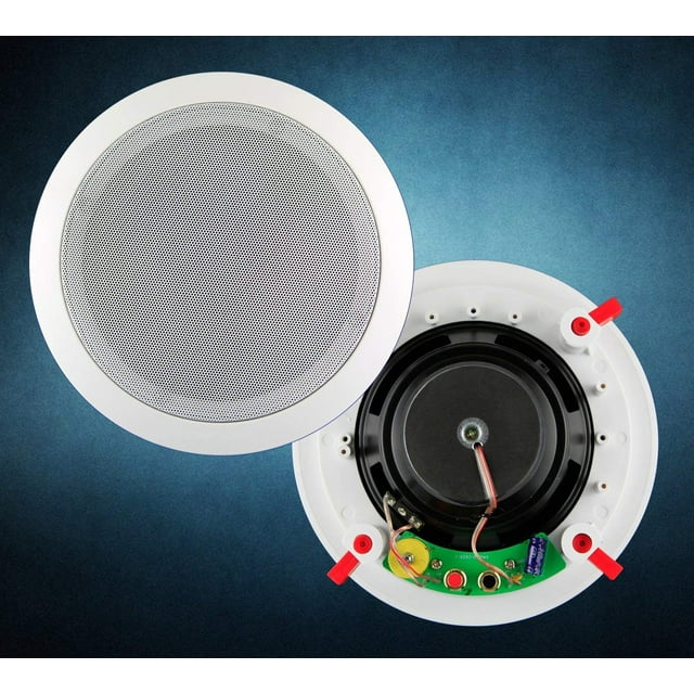 Melody 6.5'' Two-Way CROSSOVER In Ceiling Speaker binding post per PAIR