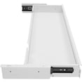 thumbnail image 4 of 30 Inch Under Desk Mounted Sliding Pull-out Drawer Storage for Sit Stand Workstation Office(Applicable Table Thickness: 0.79in) White, 4 of 16