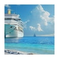 thumbnail image 4 of WYYP Cruise Ship Square Tablecloth Full Width Single-Sided Printing 100% Polyester Fiber 36*36, 4 of 8