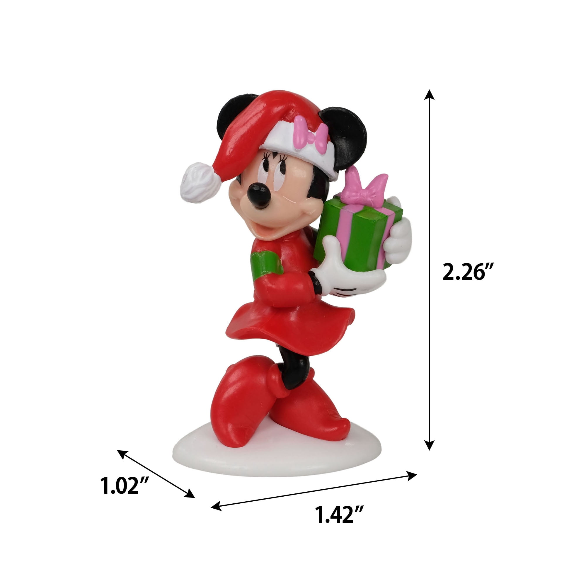 Disney Minnie Mouse Tabletop Figurine in Santa Outfit
