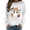 White, variant on Womens Sweatshirt Casual Coffee Ghost Pumpkin Graphic Crew Neck Long Sleeve Pullover Cutecore Streetwear Halloween Top Fall Spring Outfits Black L