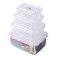 thumbnail image 2 of Abbracc Food Storage Container Refrigerator Organizer Box Rectangle Transparent, 2 of 8