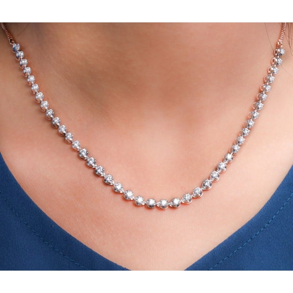 Diamond Pendant Necklace For Women | 3.06 Carat IGI Certified Round Natural Diamond | Diamond Pendant Necklace In 14K White Gold | HI-SI1 Quality | Diamonds