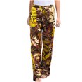 thumbnail image 2 of YUNAFFT Women High Waist Casual Wide Leg Long Pants Women High Waist Pants Vintage Print Stylish Floral Printing Waist Tie Wide-Leg Pants, 2 of 5