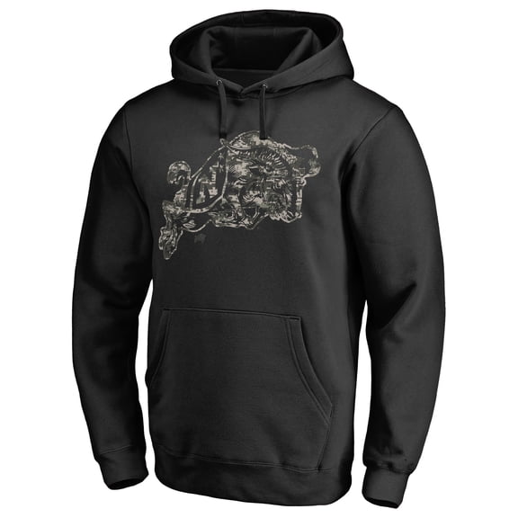 Men's Black Navy Midshipmen Camo Cloak Pullover Hoodie