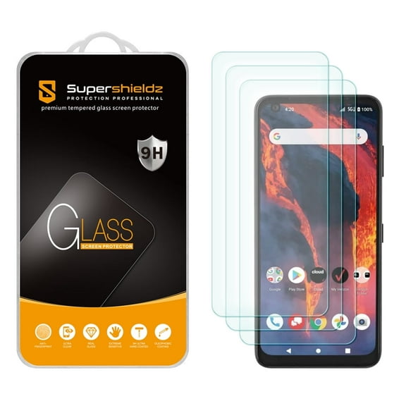 [3-Pack] Supershieldz for Orbic Magic 5G / Orbic Myra 5G UW Tempered Glass Screen Protector, Anti Scratch, Bubble Free