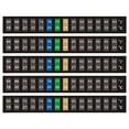 thumbnail image 3 of Bunblic 5 Pieces Aquarium Thermometer Sticker, Fish Tank Temperature Strip, Compact Professional Terrarium Water Temperature Test Horizontal, 3 of 8