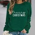 thumbnail image 6 of Ayfxijin Pullover Sweaters for Women Pullover O-Neck Christmas Sweatshirt Long Sleeved Top Hooded Sweatshirt, 6 of 6